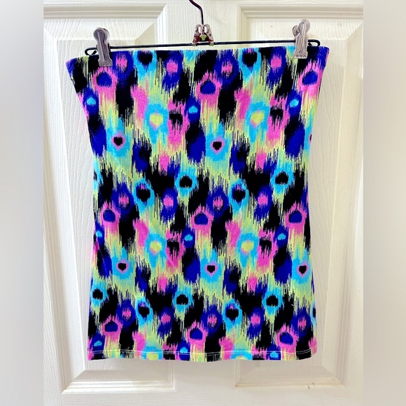 No Boundaries Tops - No Boundaries M Colorful Tube Top